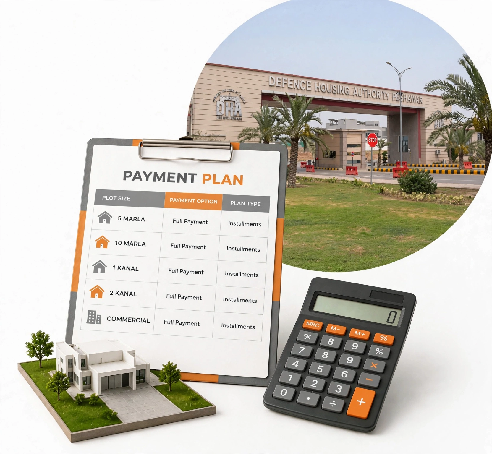 DHA Peshawar plot payment plan with full payment and installment options